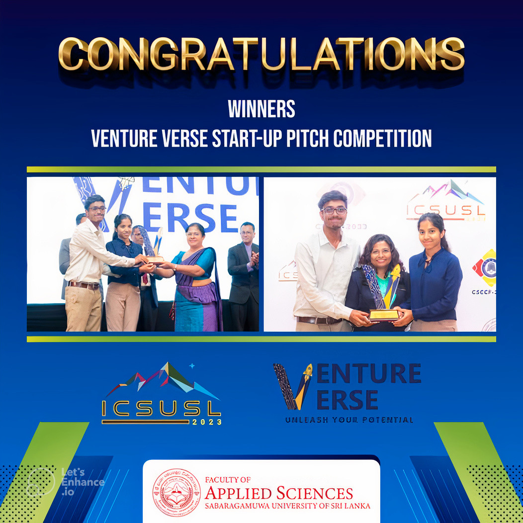 Congratulations to the winners of the DFT for their achievement at Venture Verse!