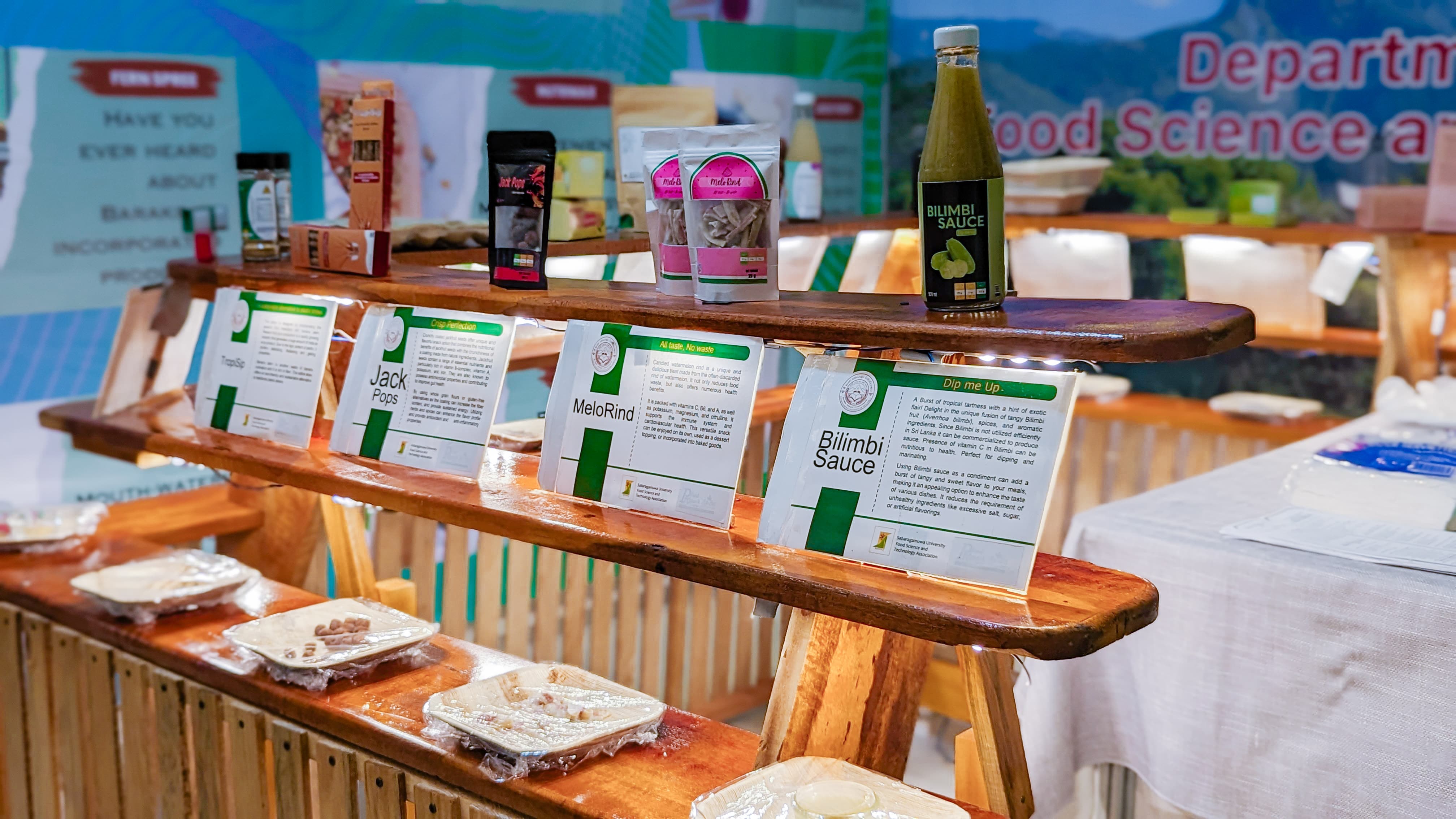 Department of Food Science and Technology's Industrial Innovations at 'Ruhunu Rasa Saraniya' Exhibition