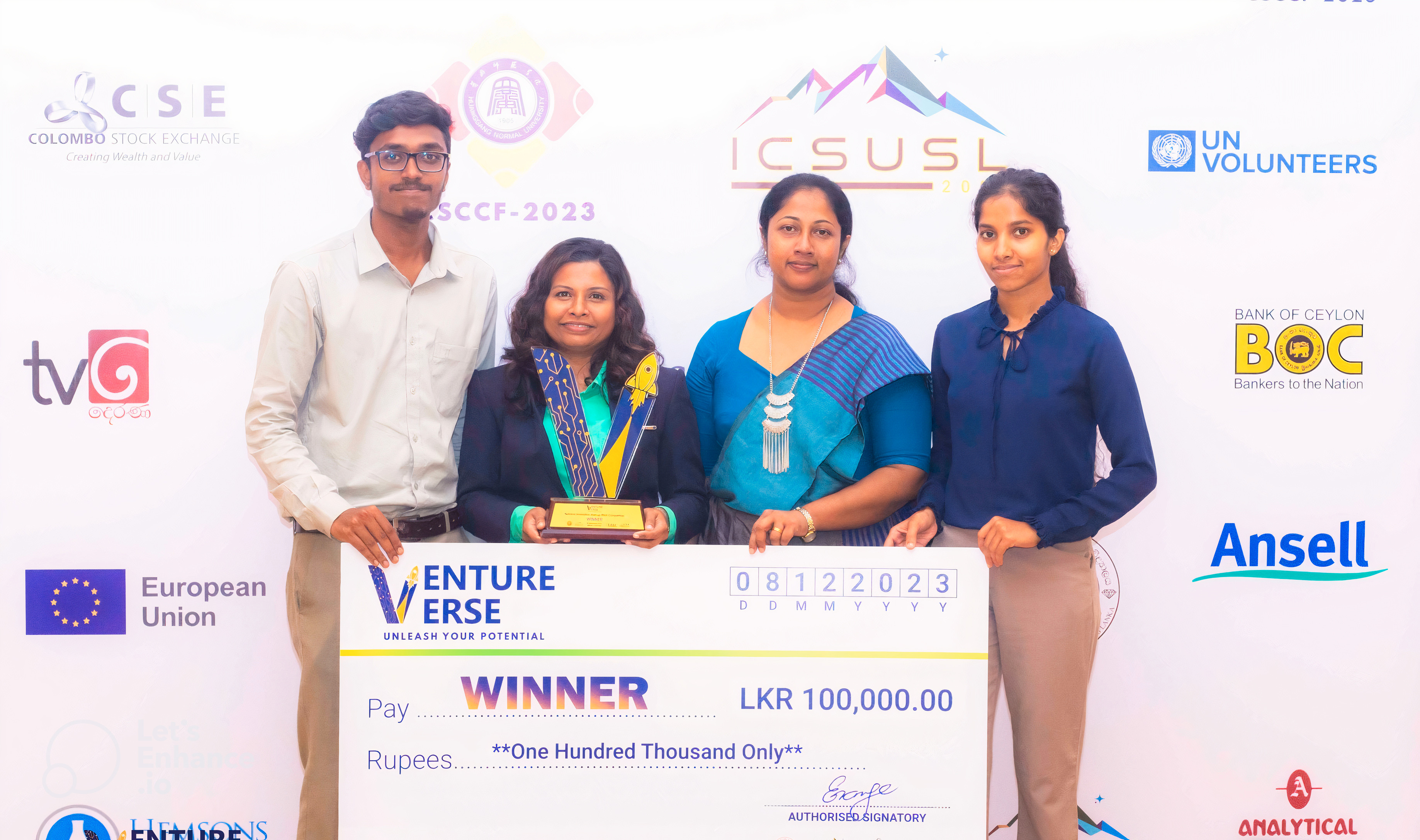 Congratulations to the winners of the DFT for their achievement at Venture Verse!