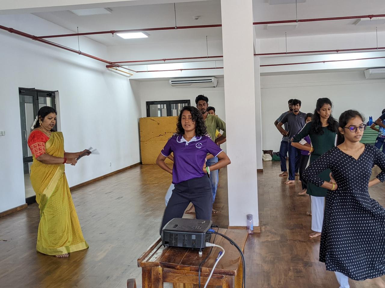 A Bharatanatyam Workshop by the Department of Sports Sciences and Physical Education