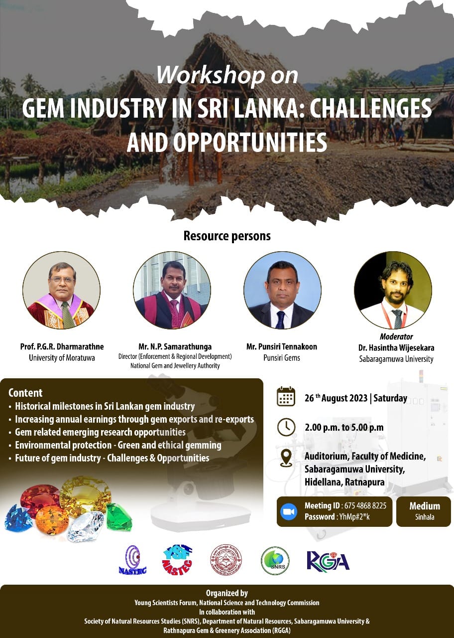 A workshop on gem industry