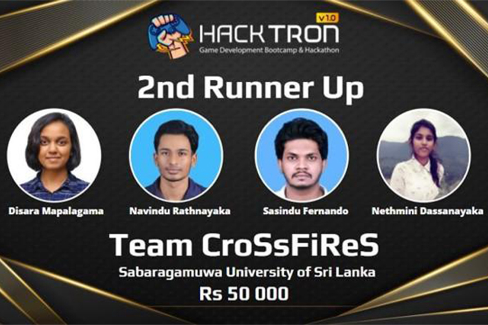 HACK TRON 2nd Runners-up