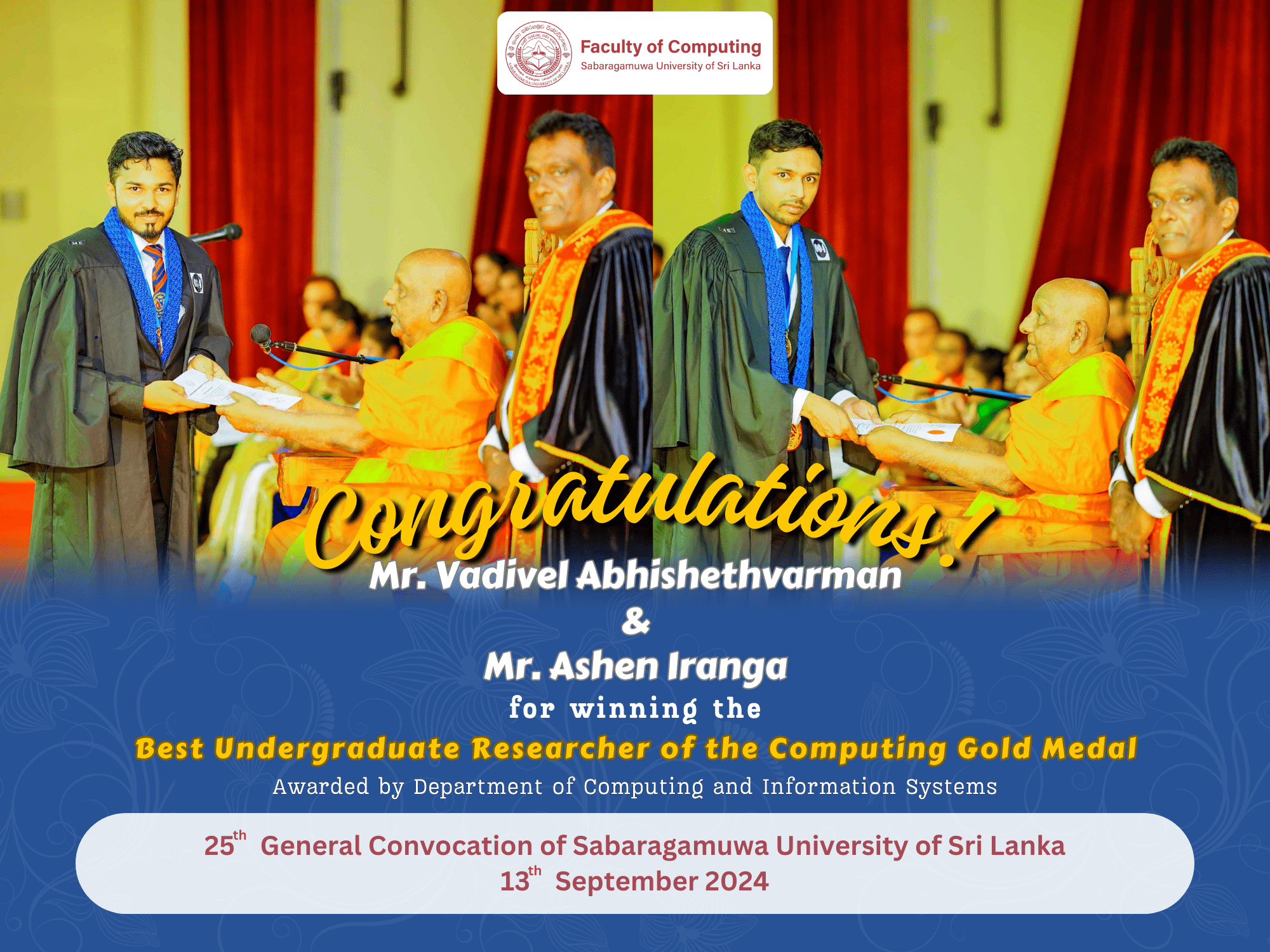 Congratulations to the Best Undergraduate Researchers of Computing - 2024