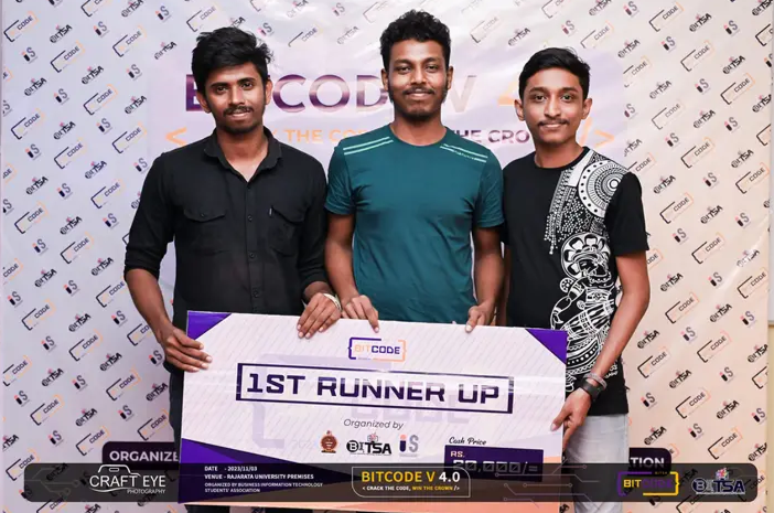 Team Code_Insiderz - First Runners up at BitCode V4.0