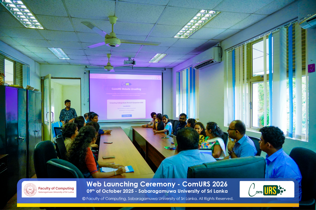 Recap of the Official Website Launching Ceremony of ComURS 2026 Recap of the Official Website Launching Ceremony of ComURS 2026