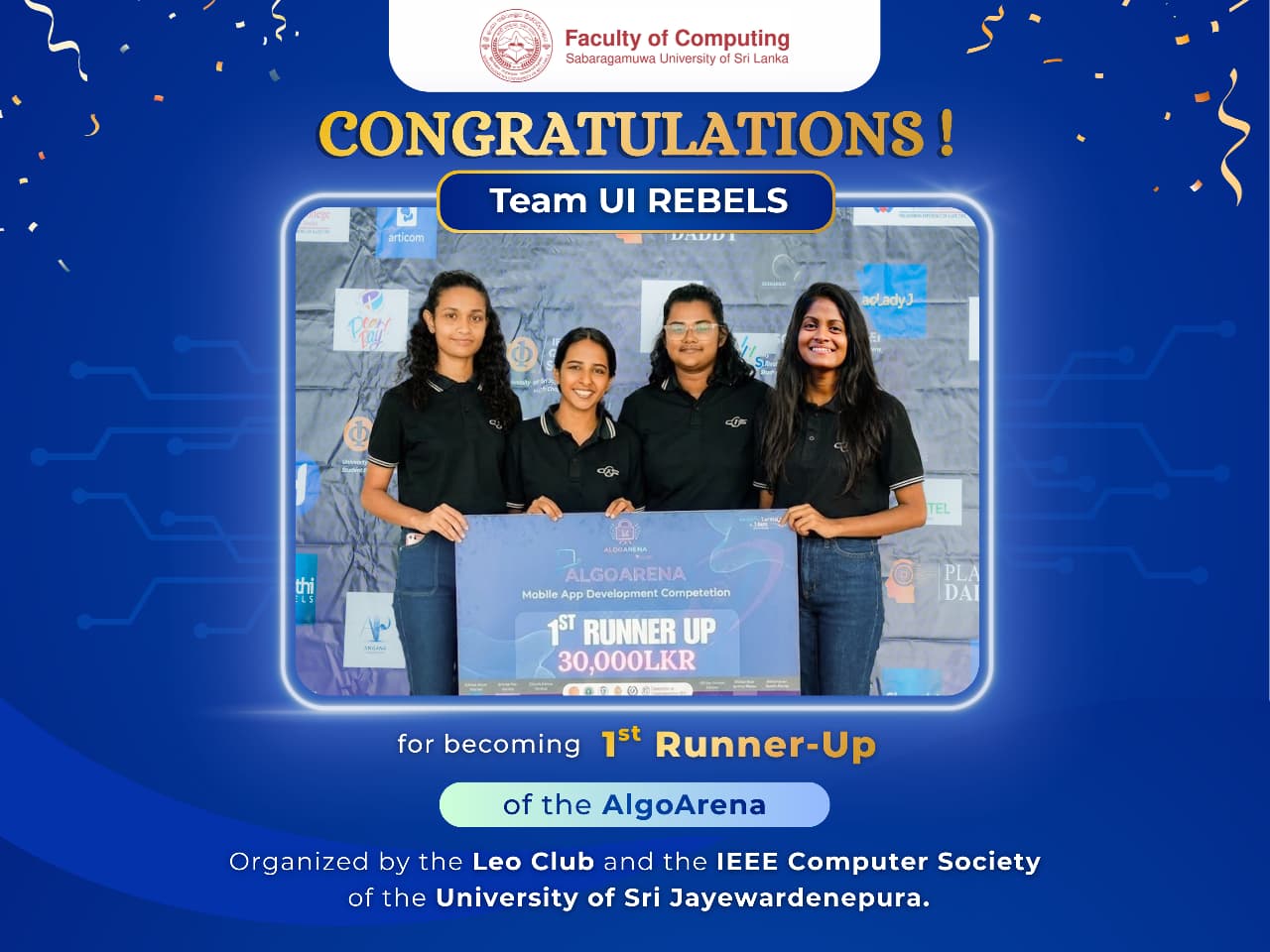 Congratulations, Team UI Rebels, for winning 1st Runner-Up!