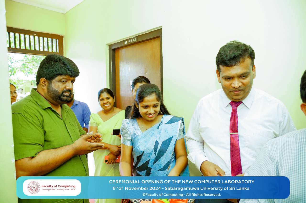 Inauguration of New Computer Laboratory at the Faculty of Computing ...