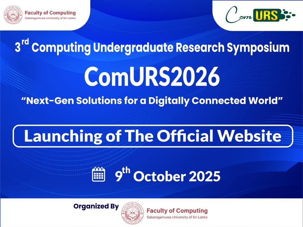 ComURS2026 Official Web Launch ComURS2026 Official Web Launch