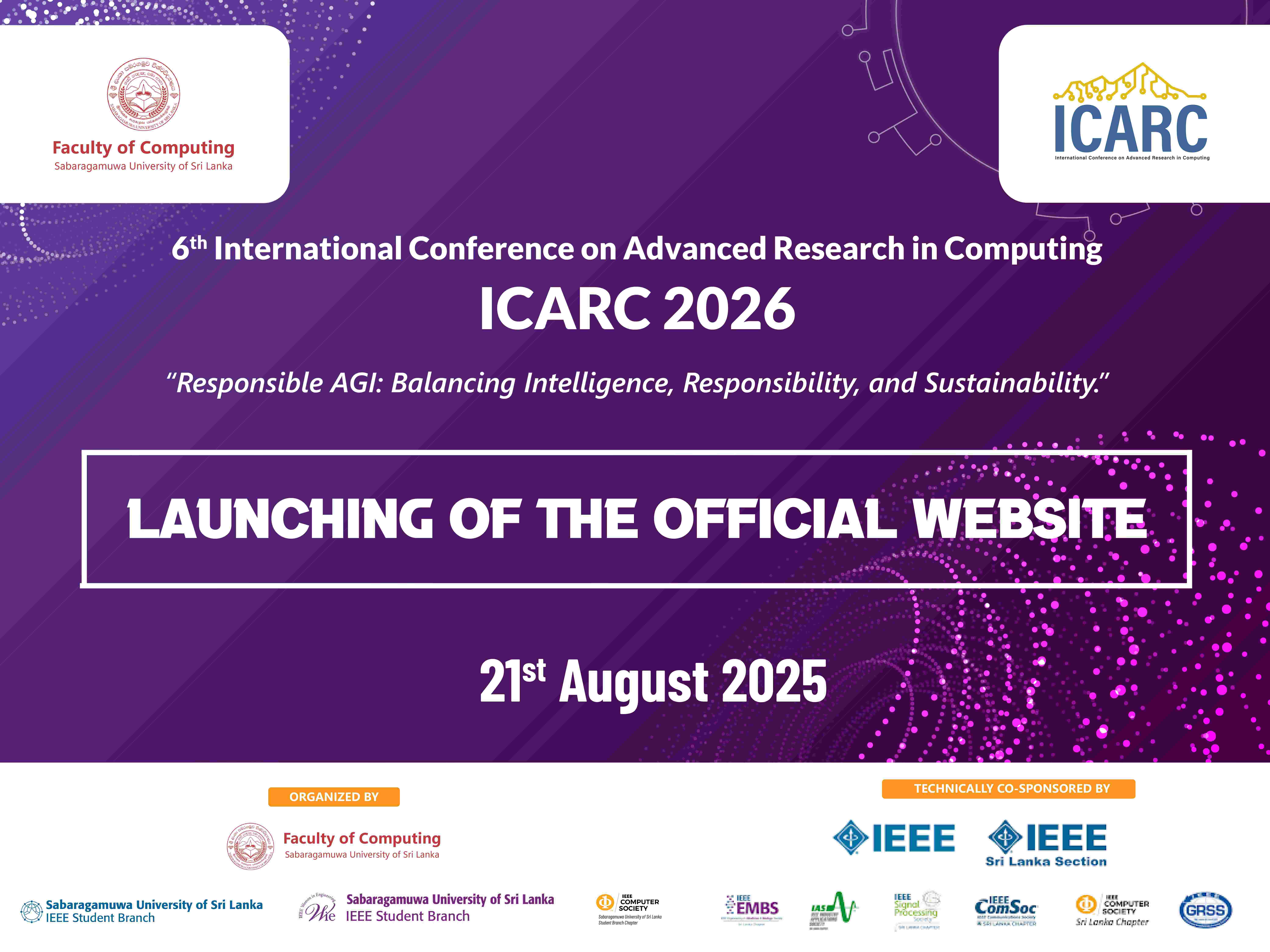 Launching of the Official Website of ICARC 2026 Launching of the Official Website of ICARC 2026