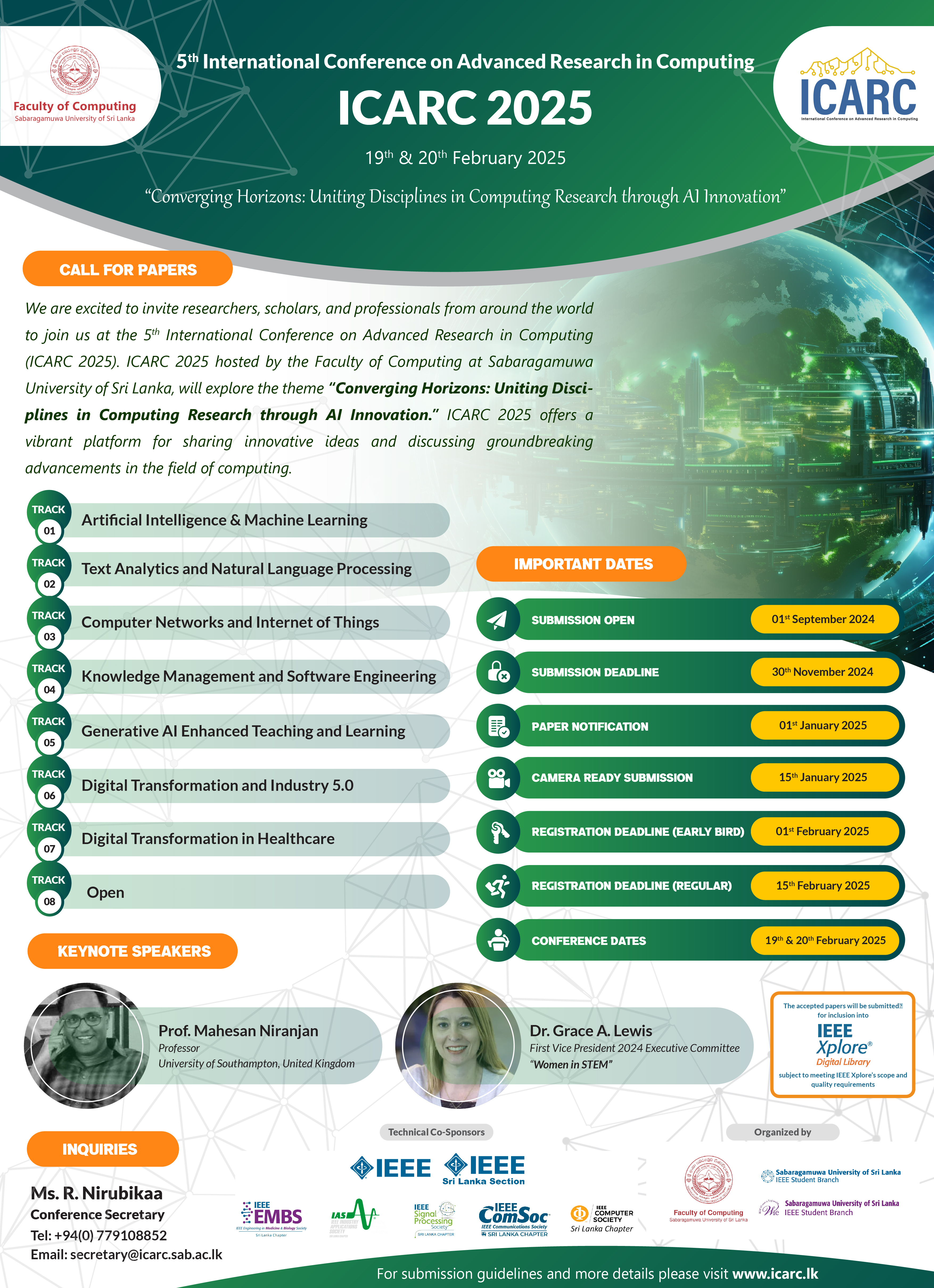 Paper Submission for ICARC 2025 is now OPEN! Paper Submission for ICARC 2025 is now OPEN!