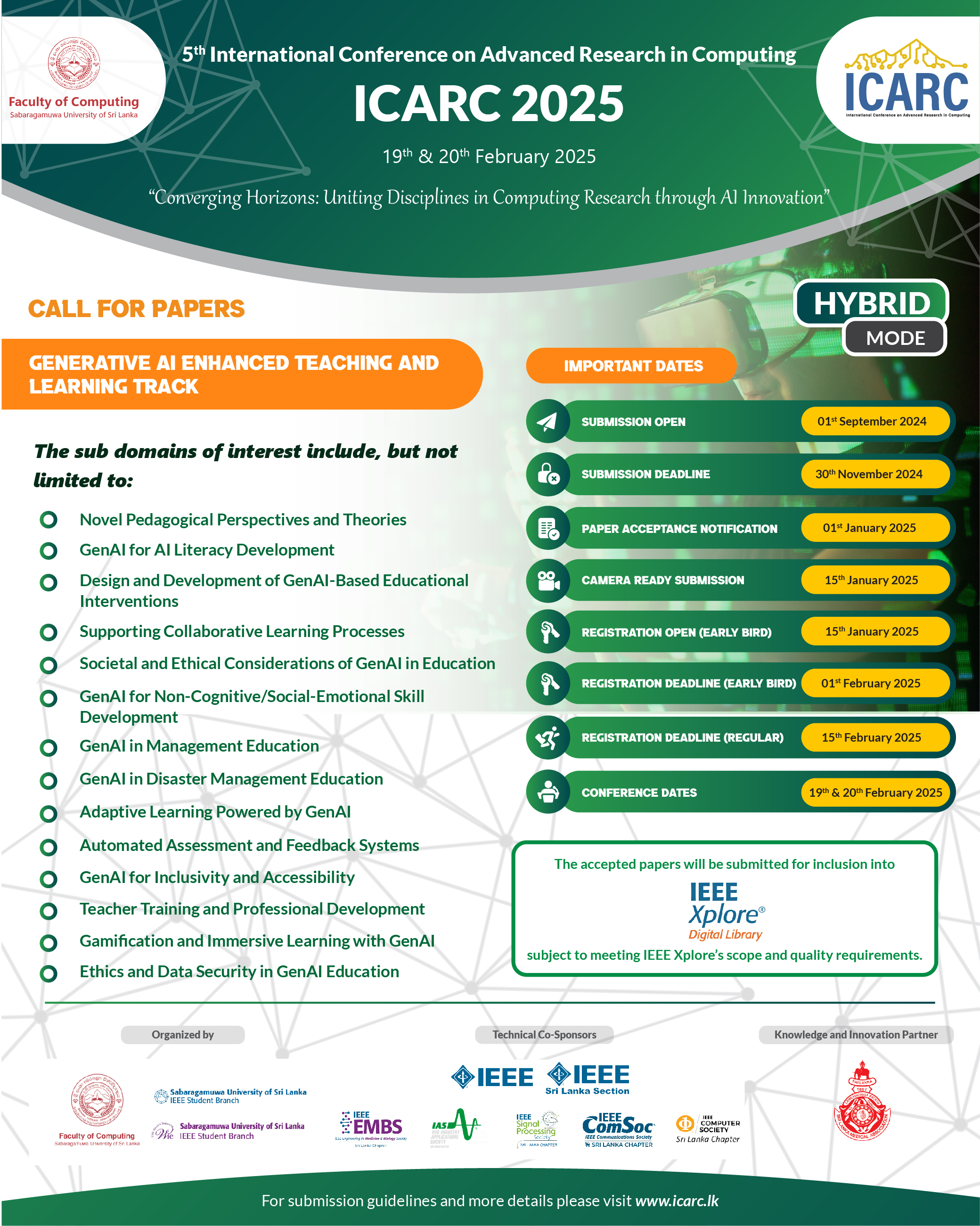 Calling all Researchers and Innovators in Generative AI Enhanced Teaching and Learning! Calling all Researchers and Innovators in Generative AI Enhanced Teaching and Learning!