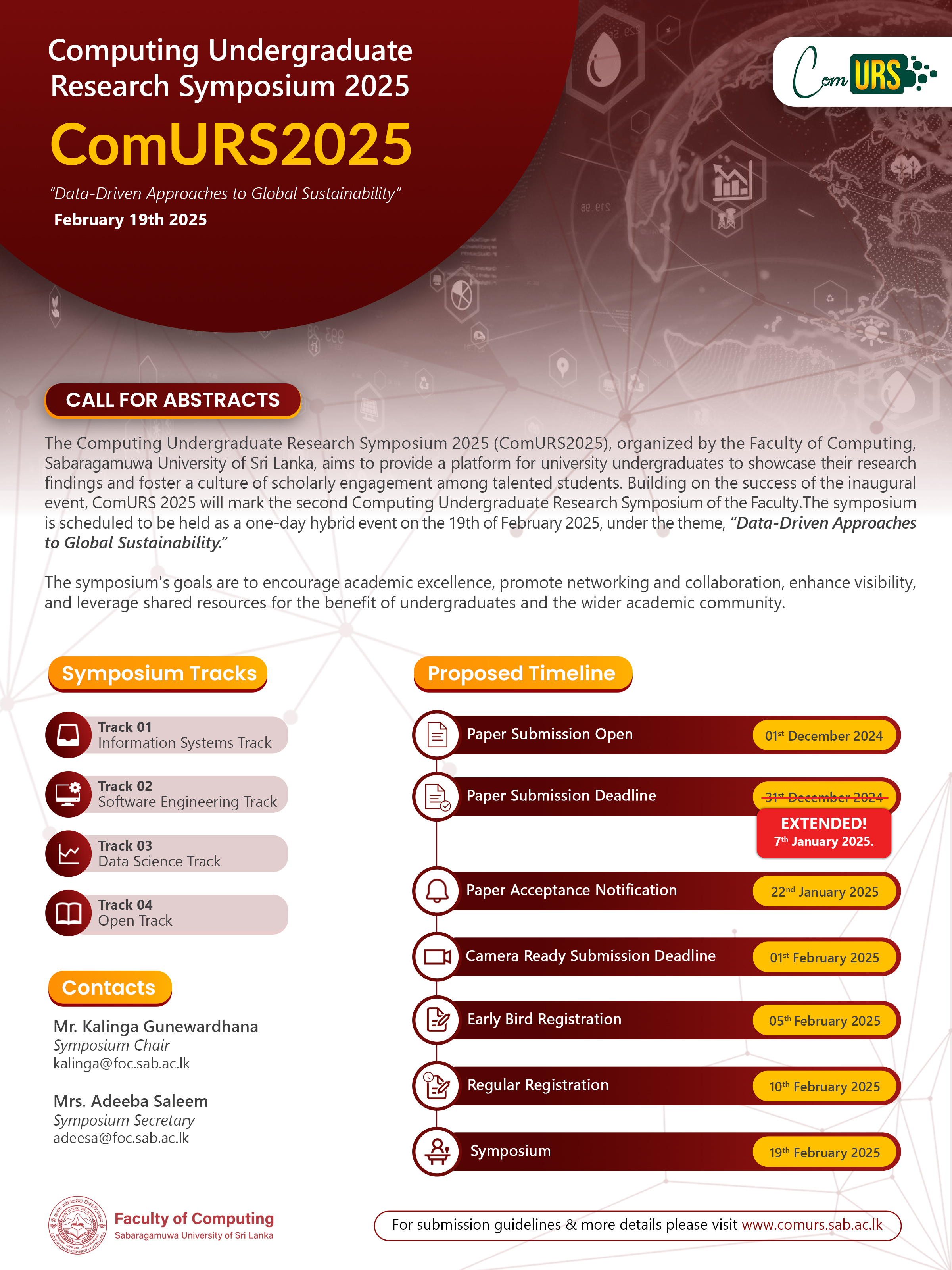 ComURS 2025 - Abstract Submission Deadline Extended