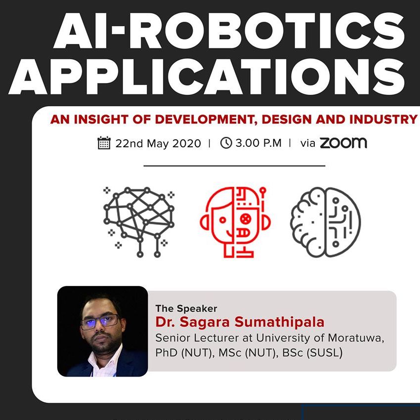 AI-Robotics Applications: An Insight of development, design, and industry (Webinar)