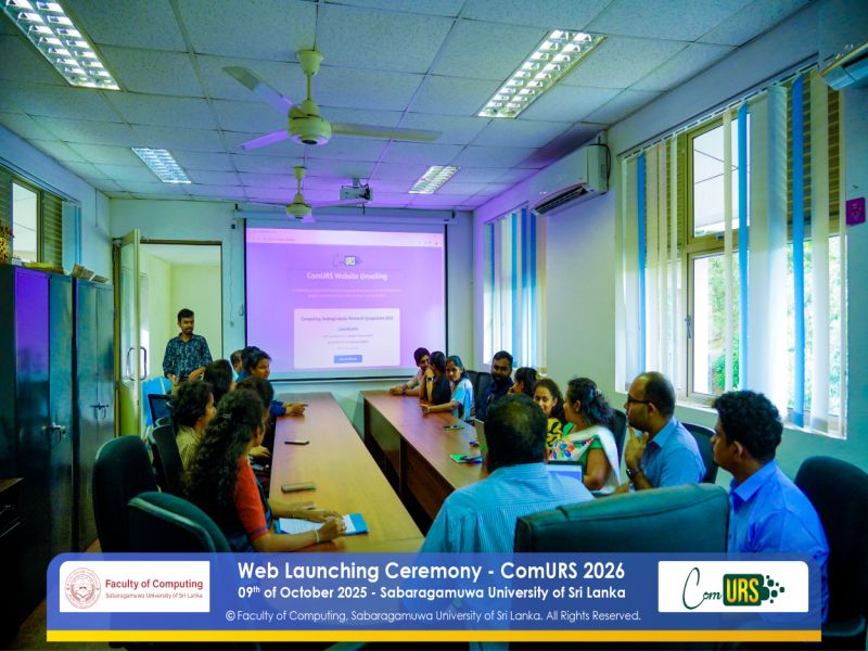 Recap of the Official Website Launching Ceremony of ComURS 2026