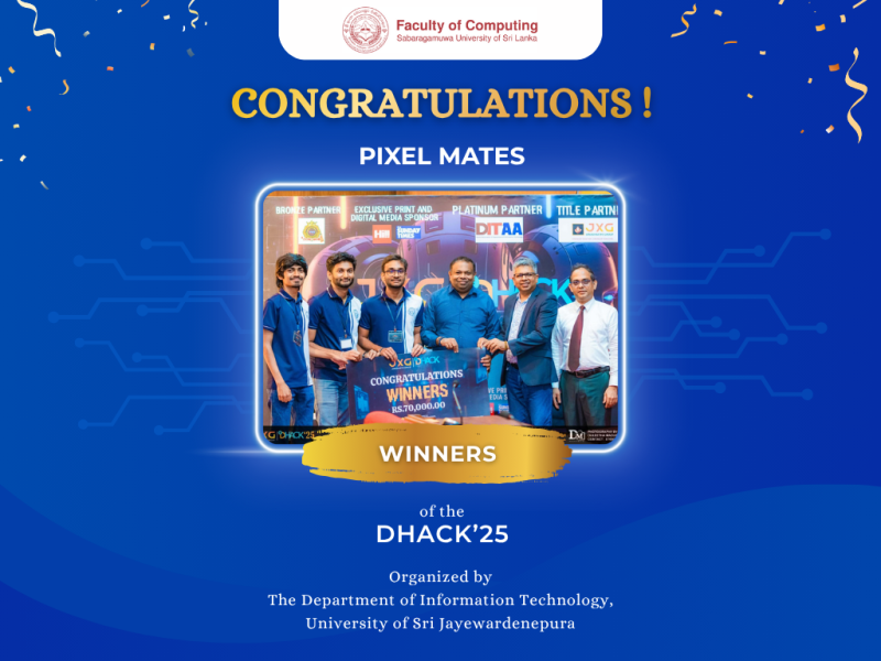 Congratulations to Team Pixel Mates – Champions of DHack’25!