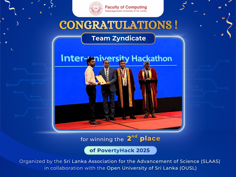 Congratulations to Team Zyndicate on securing 2nd place at PovertyHack 2025!