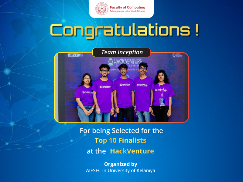 Congratulations to “Team Inception”, the Grand Finalists at HackVenture !!