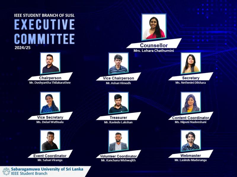 Congratulations to the 2024/25 IEEE Student Branch Executive Committee!