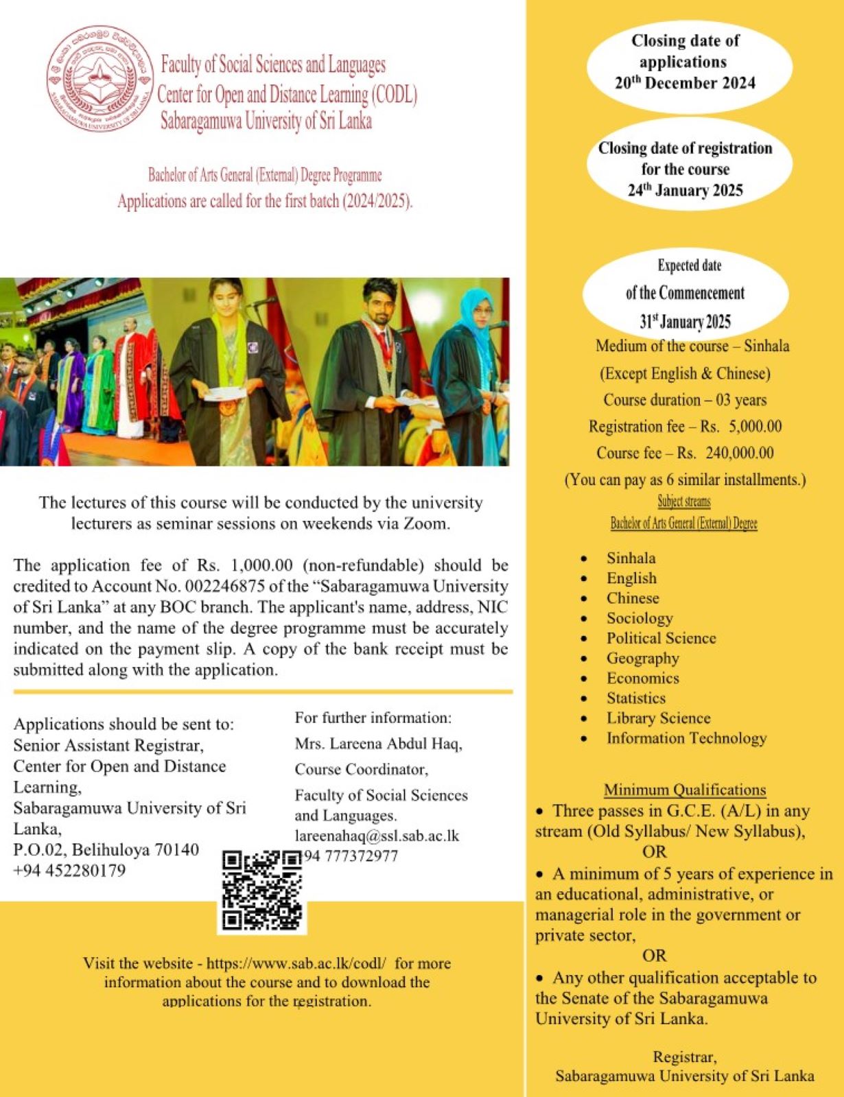 Unlock Your Potential with the Bachelor of Arts General (External) Degree (Online)