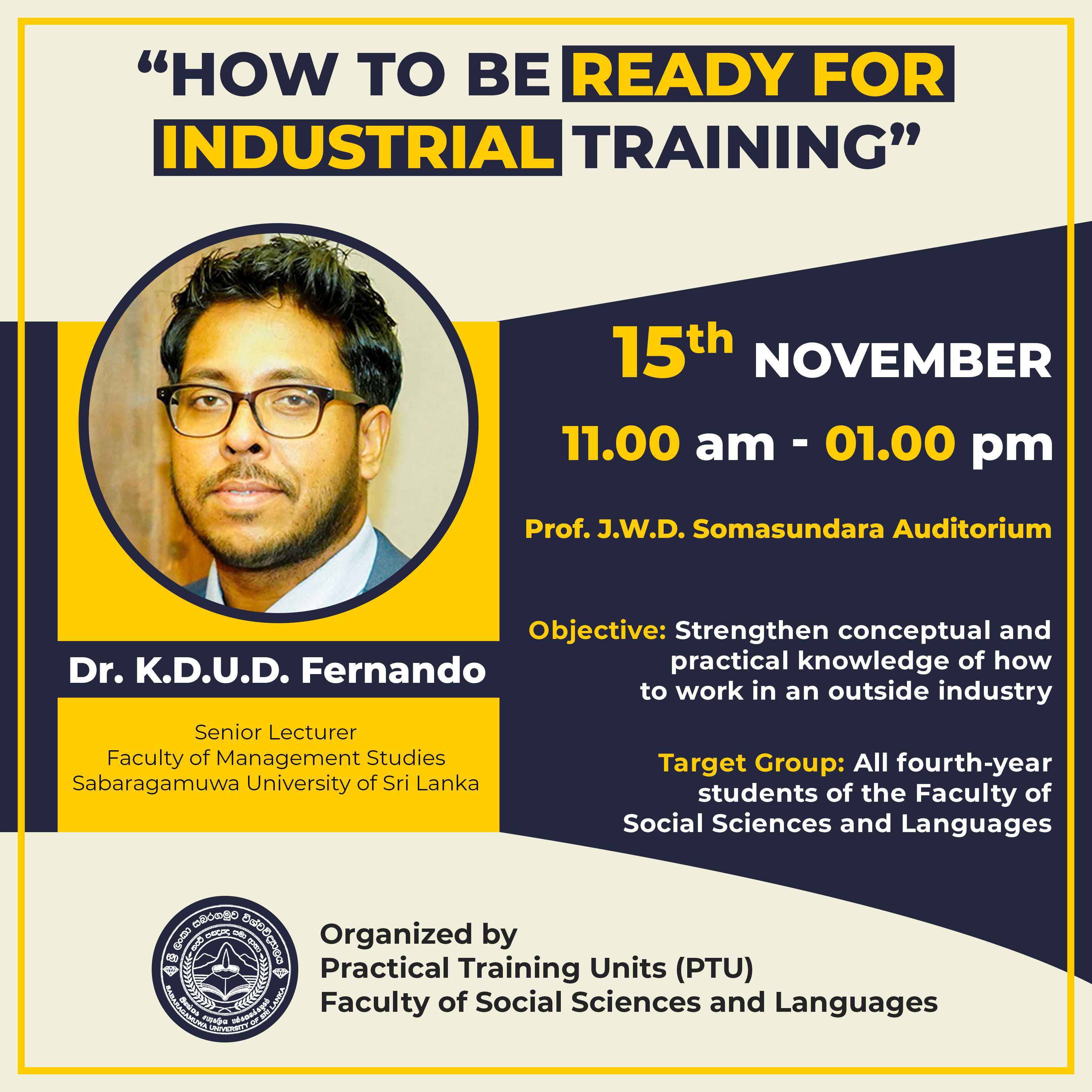 How to be ready for Industrial Training