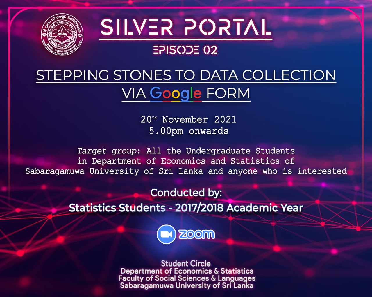 Silver Portal: Episode 02 - Stepping Stones to Data Collection via Google Form