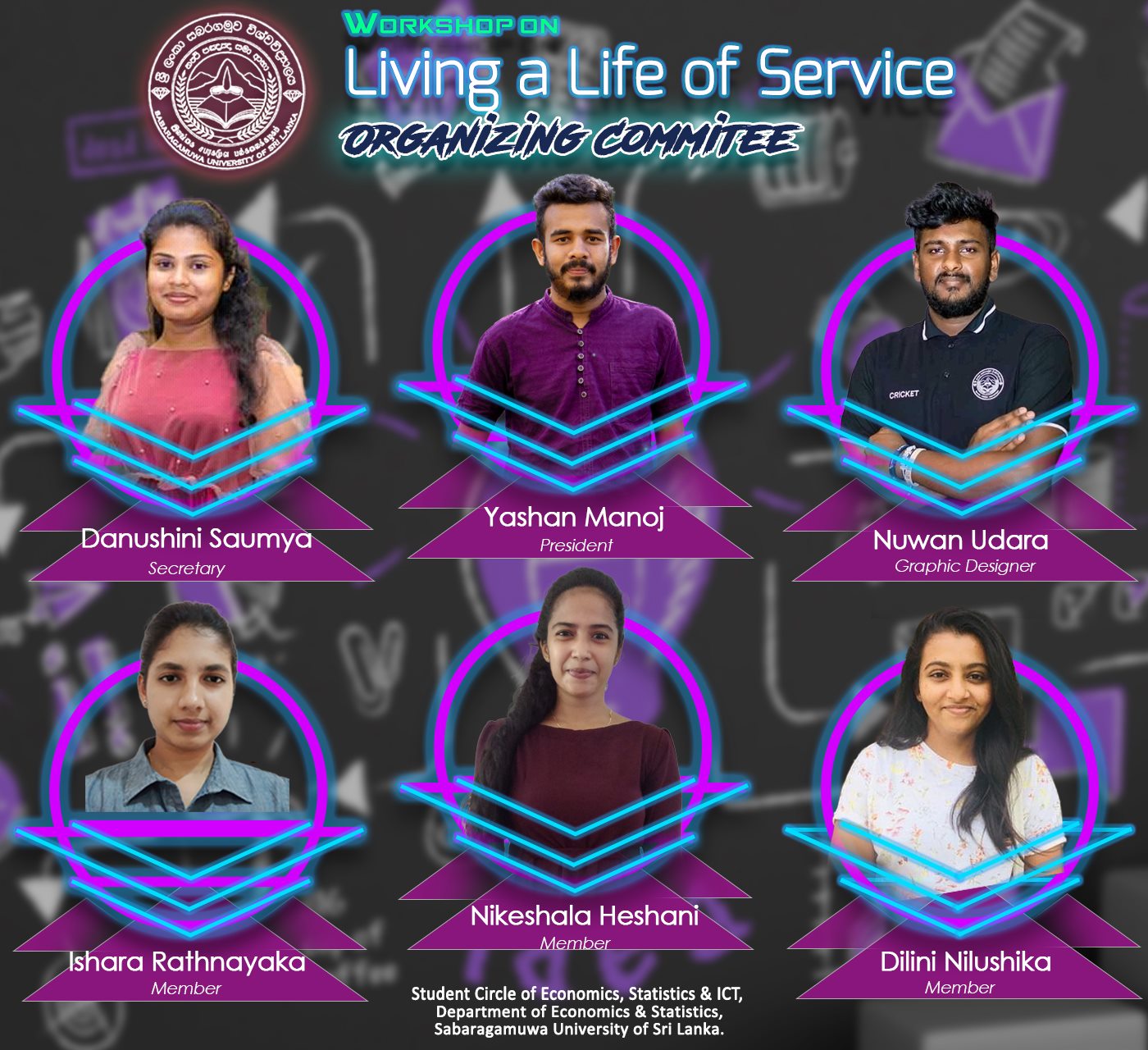 Workshop on LIVING A LIFE OF SERVICE organizing members