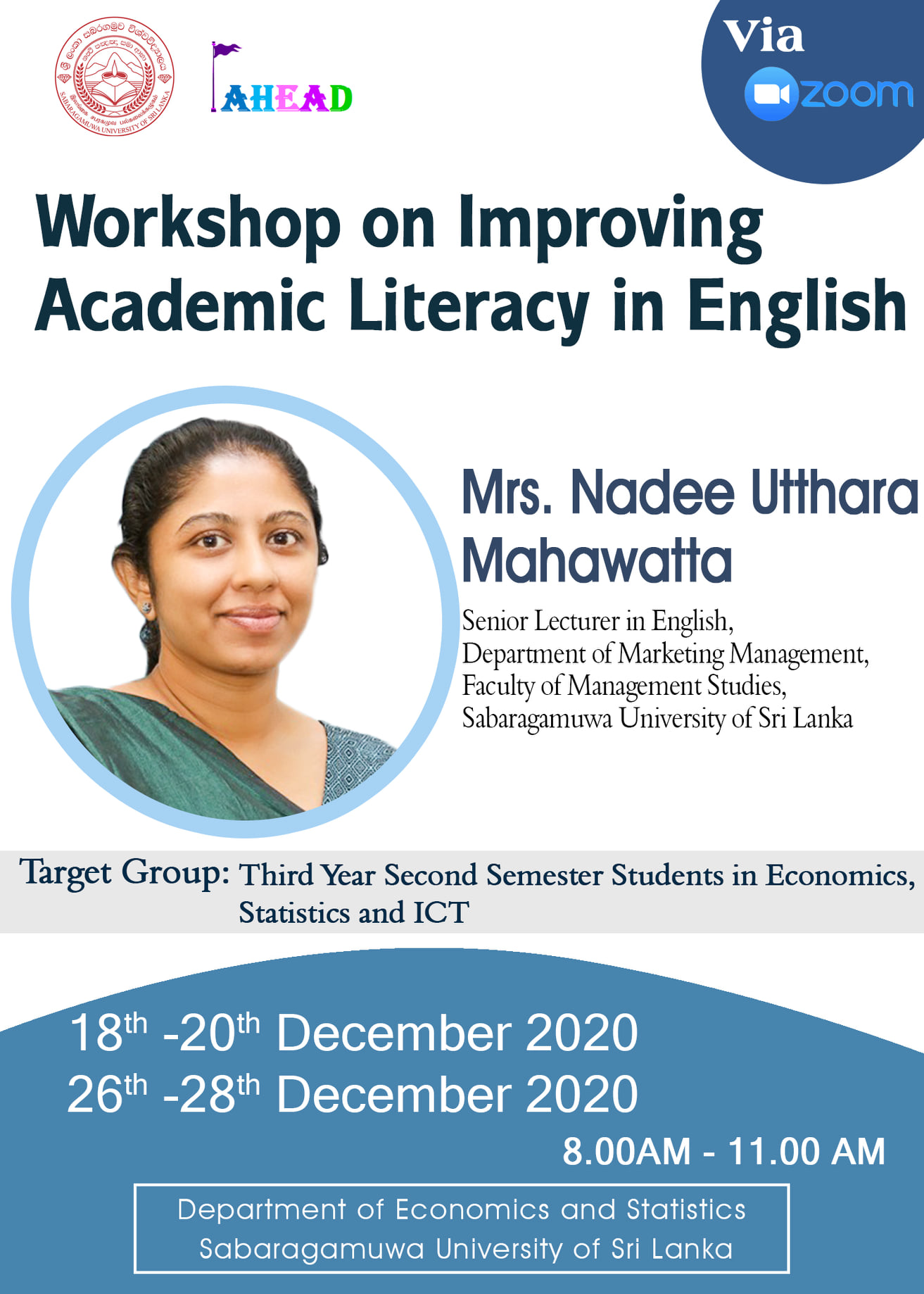Workshop on Improving Academic Literacy in English