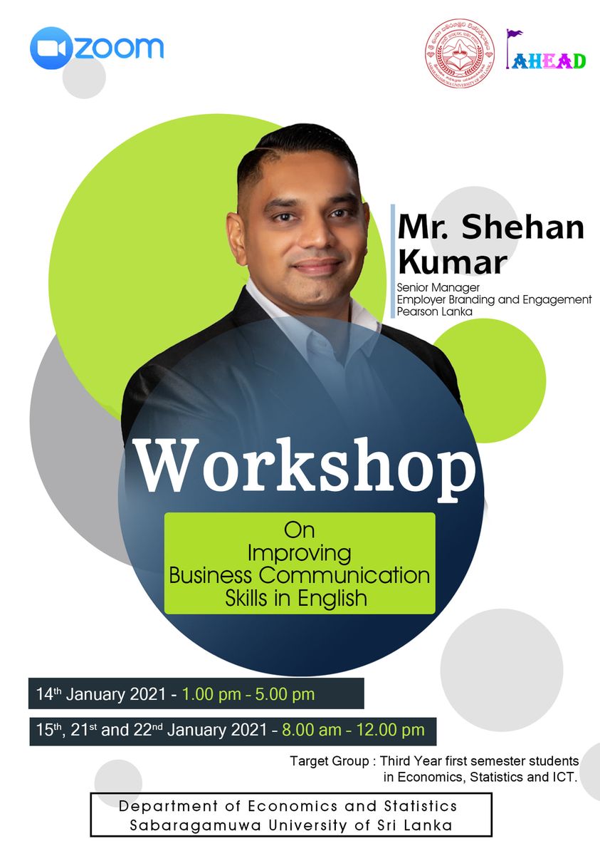 Workshop on improving Business communication skills
