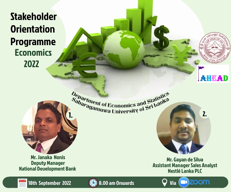 Stakeholder Orientation Programme - Economics 2022