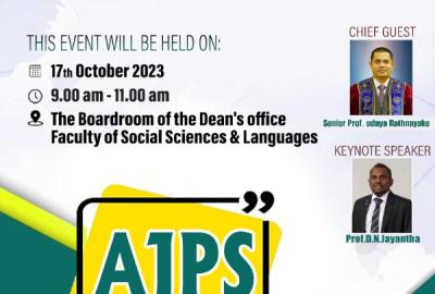 The Launching Ceremony of Volume 1 Issue 1 of the Asian Journal of Politics and Society (AJPS)