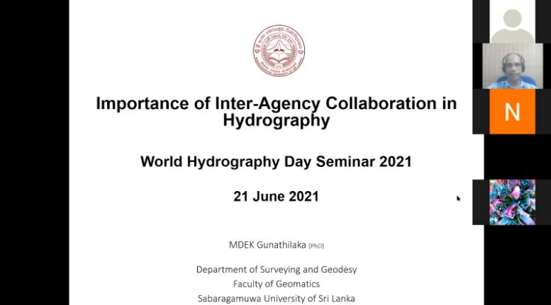 the importance of the inter-agency collaboration in hydrography and hydrographic education, by Dr. MDEK Gunathilaka