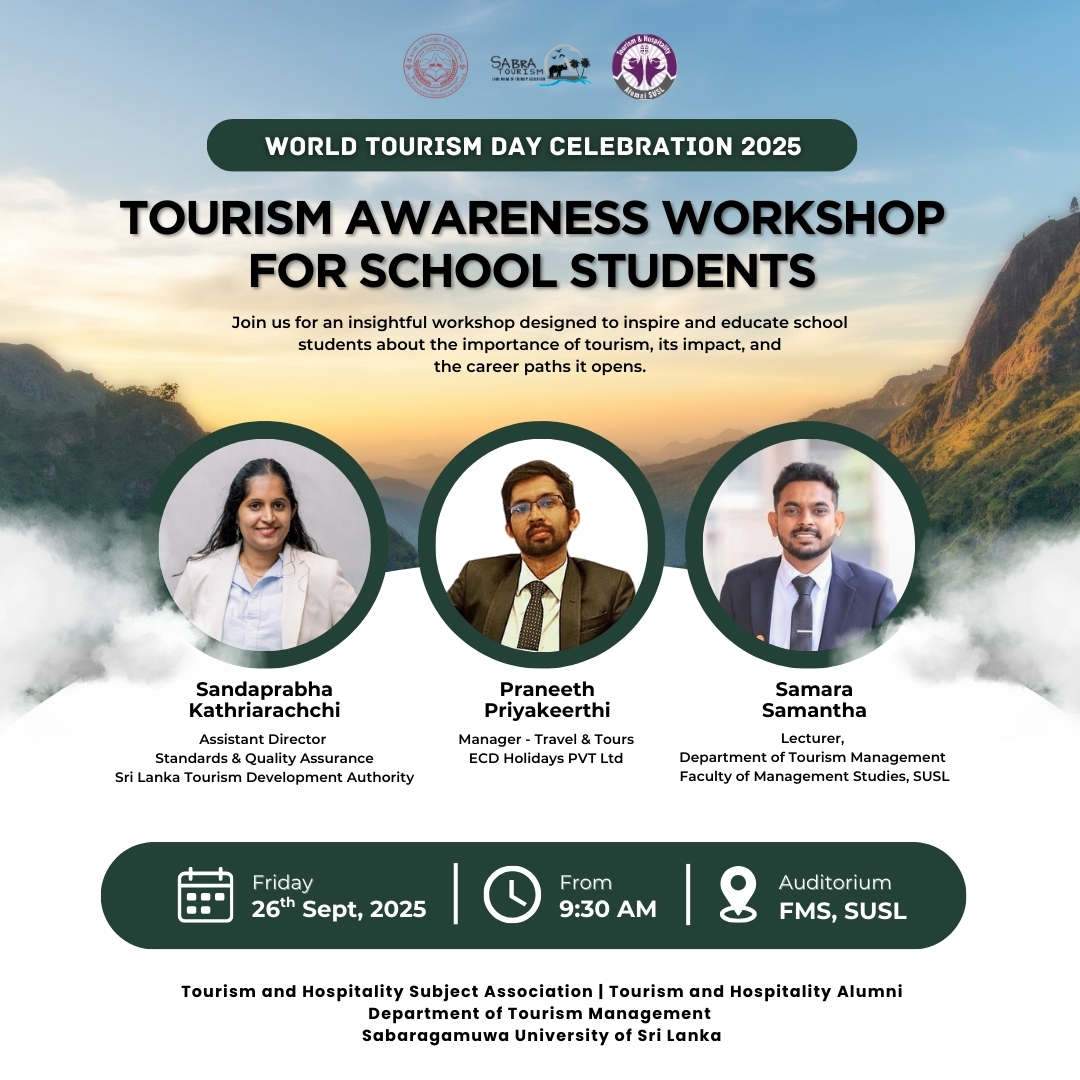 𝐓𝐨𝐮𝐫𝐢𝐬𝐦 𝐀𝐰𝐚𝐫𝐞𝐧𝐞𝐬𝐬 𝐖𝐨𝐫𝐤𝐬𝐡𝐨𝐩 𝐟𝐨𝐫 𝐒𝐜𝐡𝐨𝐨𝐥 𝐒𝐭𝐮𝐝𝐞𝐧𝐭𝐬