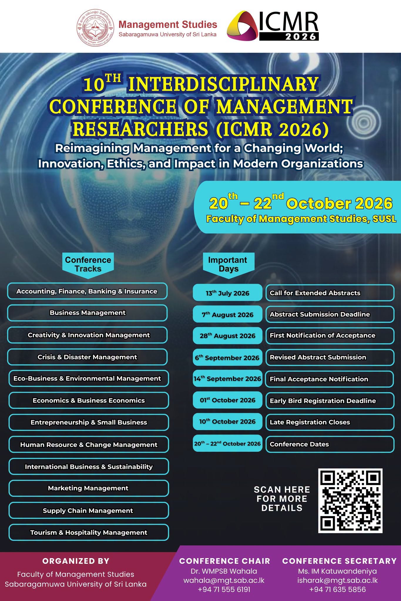 0th Interdisciplinary Conference of Management Researchers (ICMR) 2026