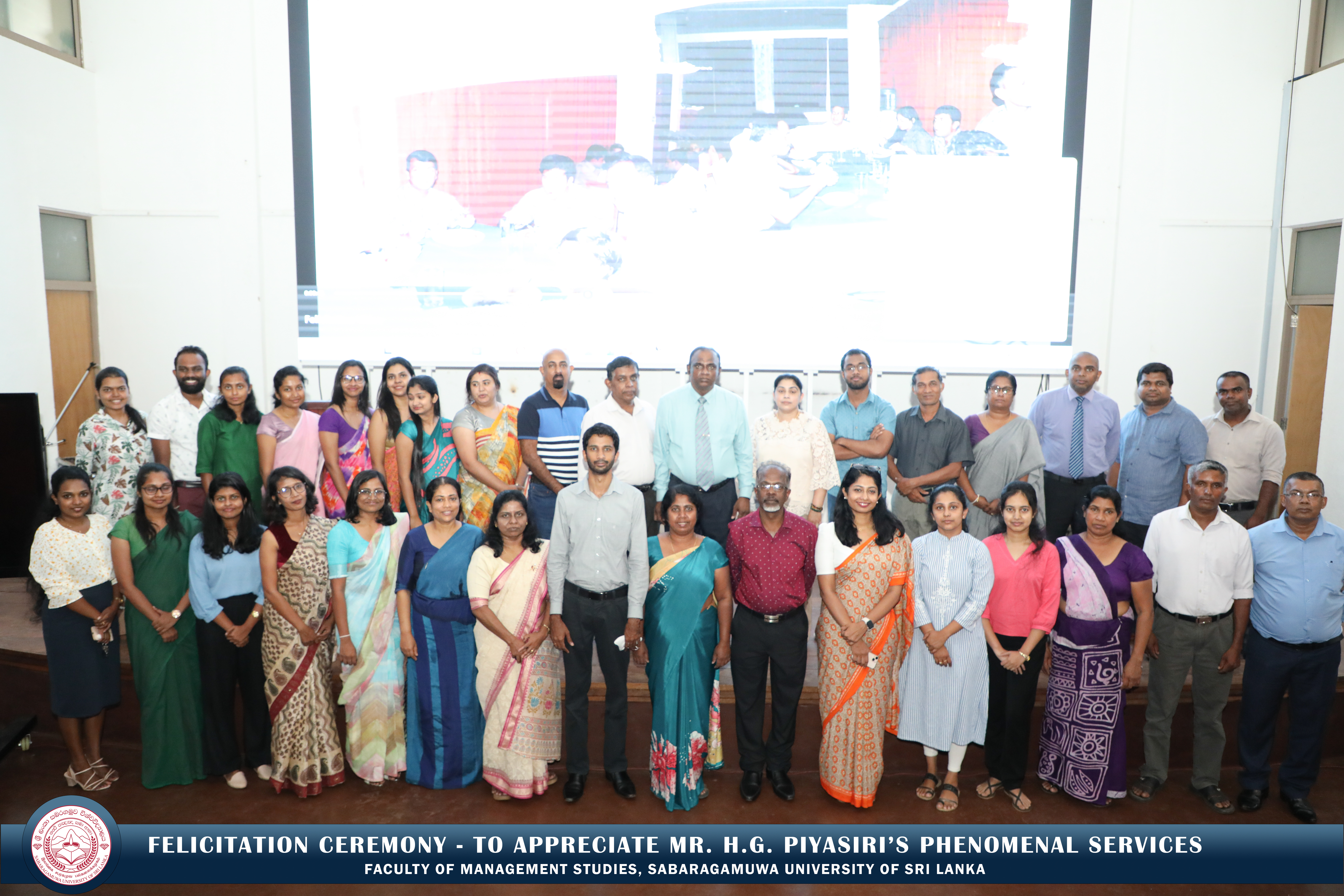 Felicitation Ceremony for Mr. H.G. Piyasiri