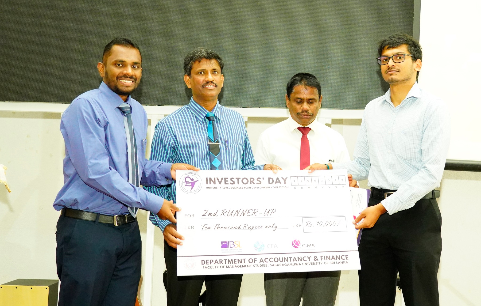 INVESTORS' DAY -Department of Accountancy & Finance 
