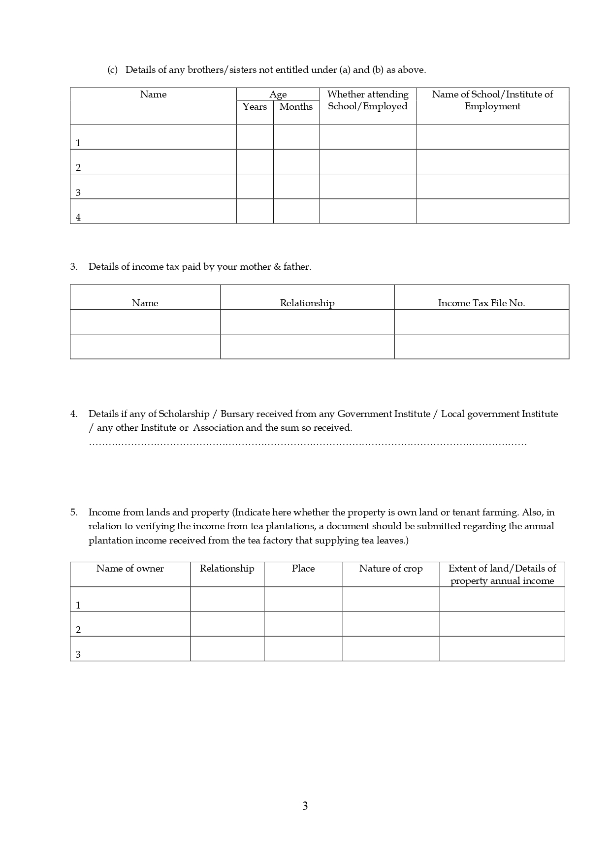 Bursary Application For Disability Students