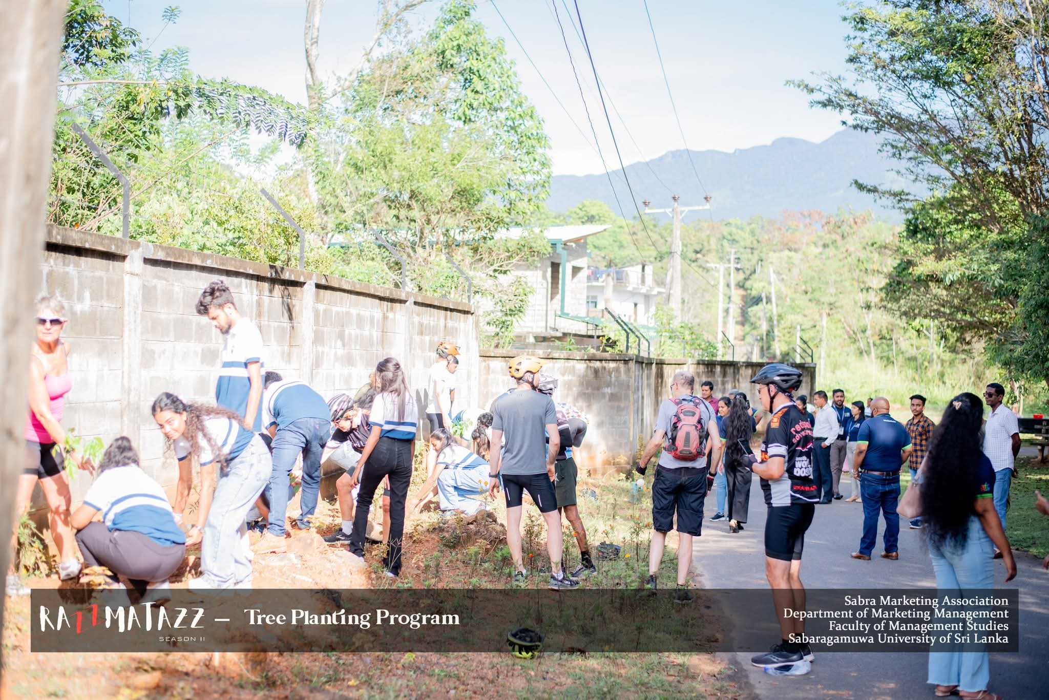 Planting Hope for a Greener Tomorrow | Razzmatazz Season II  In a heartfelt gesture towards a sustainable future, we proudly planted trees at the Faculty of Management Studies on March 4th, 2025. Marking a memorable moment of Razzmatazz Season II  This meaningful initiative was made possible in collaboration with our esteemed Platinum Sponsor, Alliance Finance Company. Together, we sowed the seeds of hope, growth, and responsibility.  Swipe through to witness how we turned commitment into action, one tree a