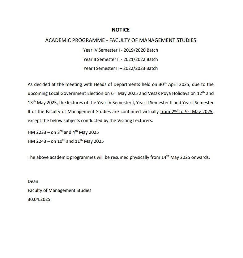 Notice