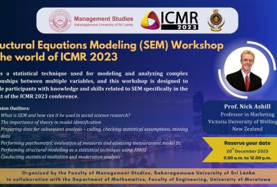 Structural Equations Modelling (SEM) Workshop: ICMR 2023