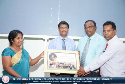 Felicitation Ceremony for Mr. H.G. Piyasiri