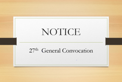 27th  General Convocation 