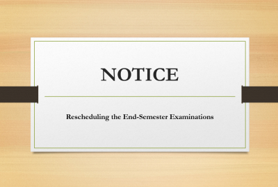FACULTY OF MANAGEMENT STUDIES SABARAGAMUWA UNIVERSITY OF SRI LANKA  NOTICE Rescheduling the End-Semester Examinations In consideration of the grievances of students affected by the severe weather disaster currently impacting the country, and in line with the decision taken at the meeting held with the Heads of Departments on 02.12.2025, the End-Semester Examinations of the Faculty of Management Studies (excluding the Viva-Voce Examinations of Year IV Semester II), which were rescheduled to commence on 08th 