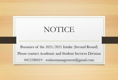 Bursaries of the 2021/2021 Intake (Second Round) - Faculty of Management Studies 