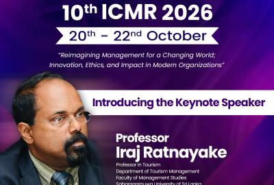 Keynote Speaker at the 10th Interdisciplinary Conference of Management Researchers (ICMR 2026)