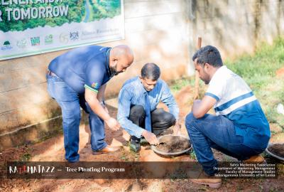 Planting Hope for a Greener Tomorrow | Razzmatazz Season II  In a heartfelt gesture towards a sustainable future, we proudly planted trees at the Faculty of Management Studies on March 4th, 2025. Marking a memorable moment of Razzmatazz Season II  This meaningful initiative was made possible in collaboration with our esteemed Platinum Sponsor, Alliance Finance Company. Together, we sowed the seeds of hope, growth, and responsibility.  Swipe through to witness how we turned commitment into action, one tree a