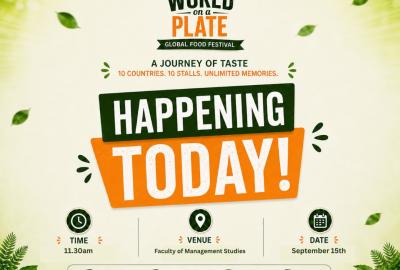  WORLD ON A PLATE — GLOBAL FOOD FESTIVAL 