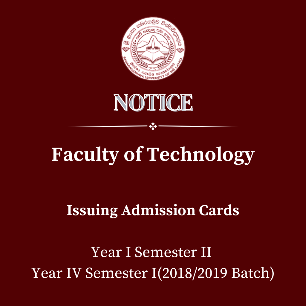 Year I Semester II Year IV Semester I(20182019 Batch) - Faculty of Technology