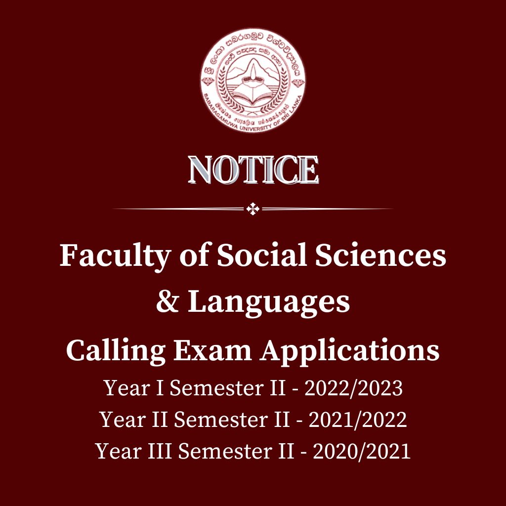 Faculty of Social Science & Languages - Calling Exam Applications Year I Semester II - 2022/2023 Year II Semester II - 2021/2022 Year III Semester II - 2020/2021