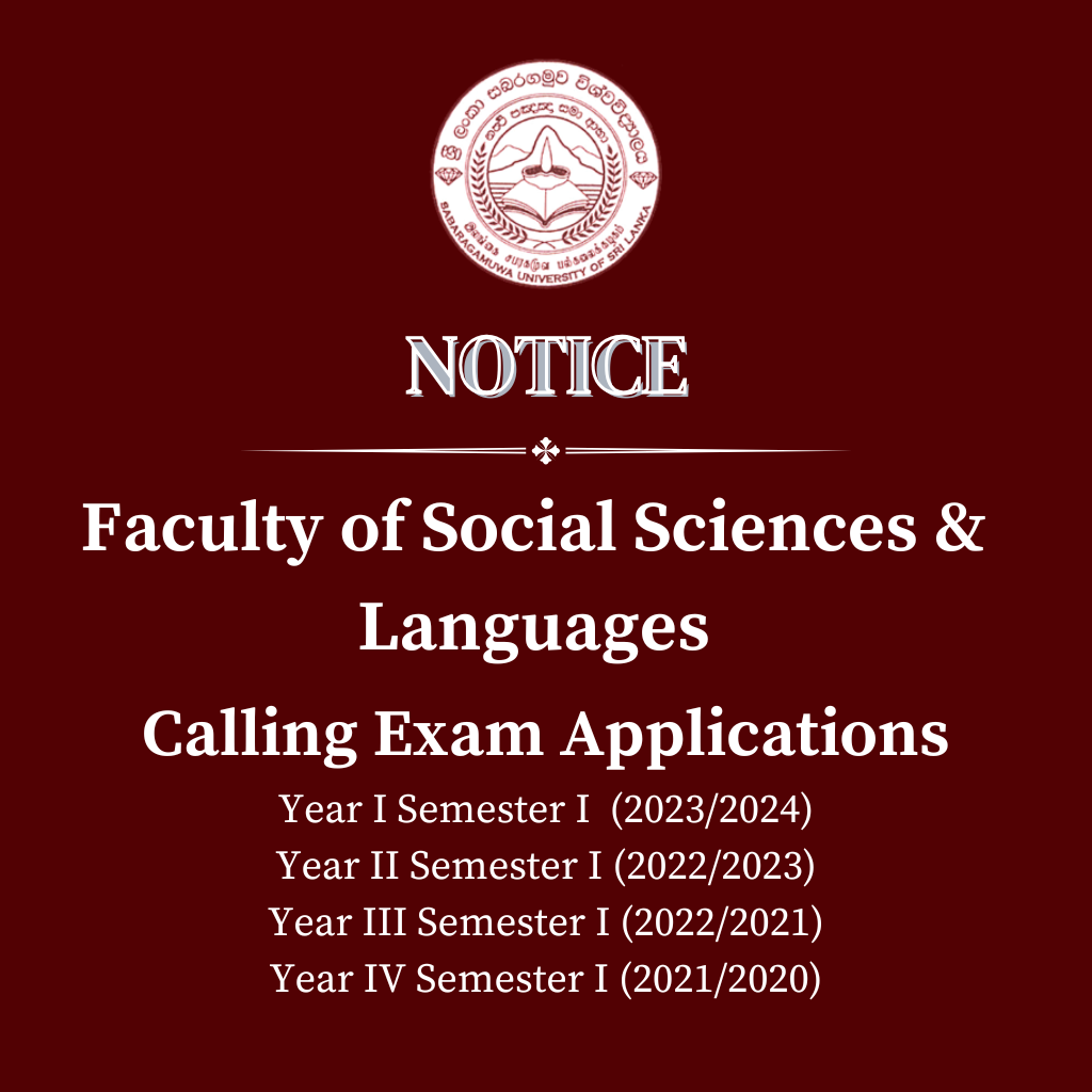 Calling Exam Applications - Faculty of Social Sciences & Languages Year I Semester I  (2023/2024), Year II Semester I (2022/2023), Year III Semester I (2022/2021), Year IV Semester I (2021/2020)