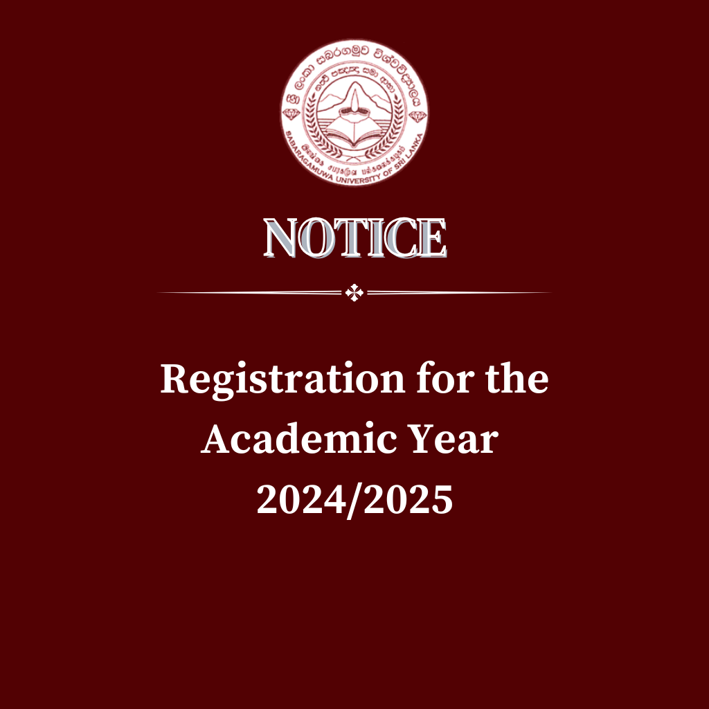Registration for the Academic Year 2024/2025
